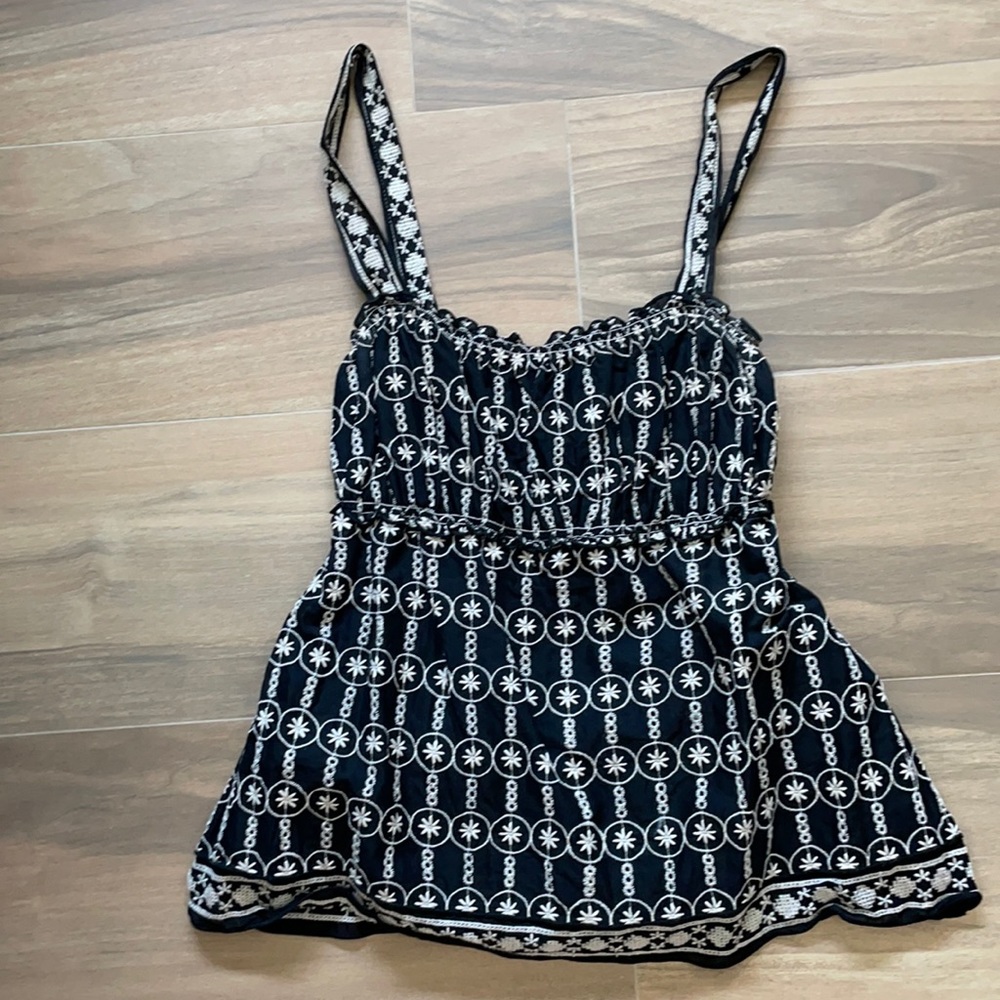 Max Studio black and beige top- Size M